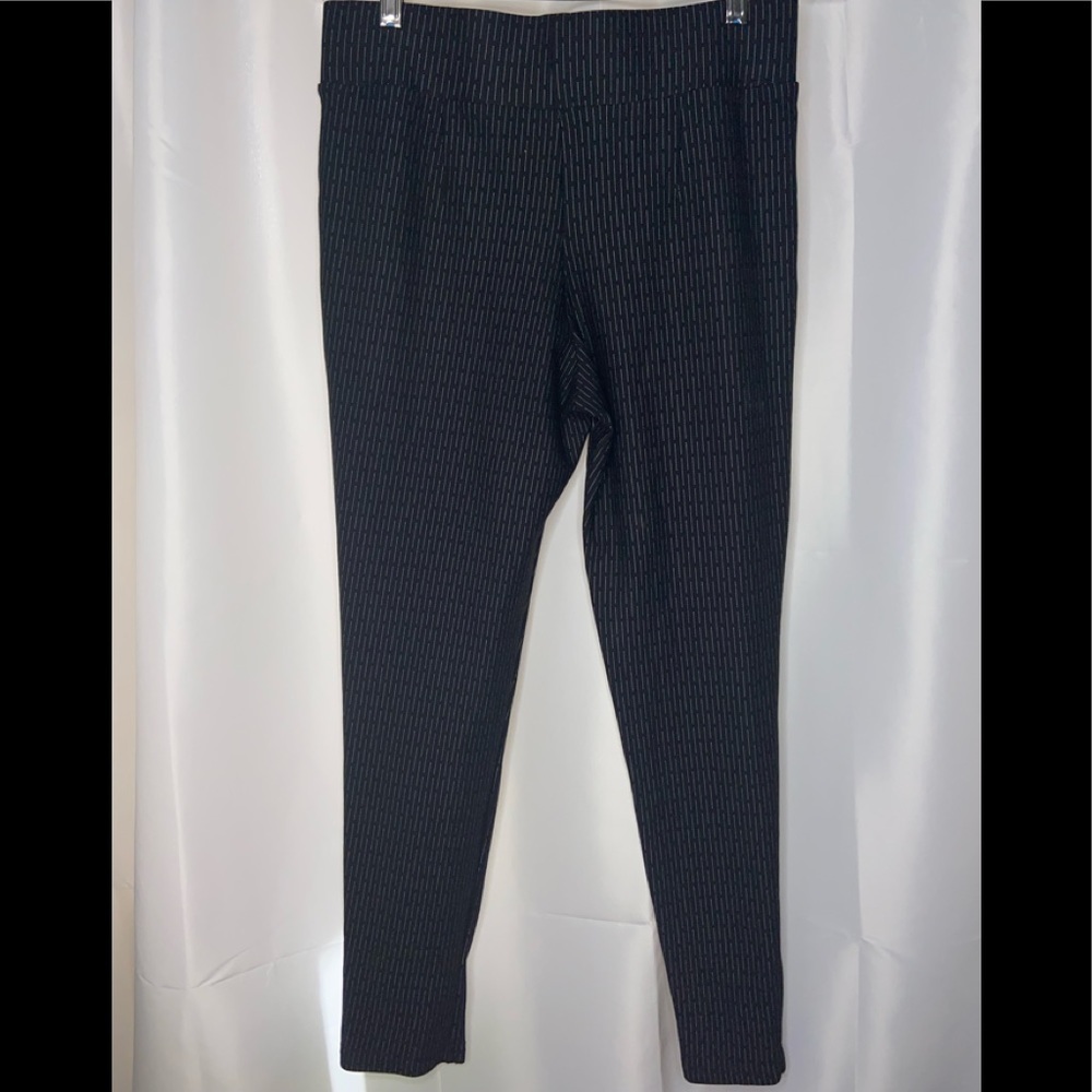 Lark & Grey striped black pull up pants size PL